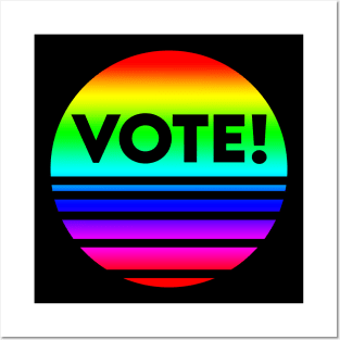 Vote! - Rainbow Pride Posters and Art